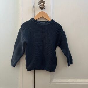 Dark teal knit sweater